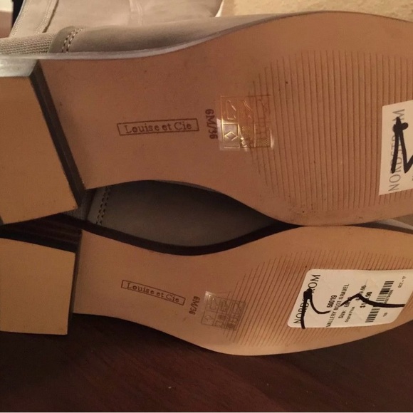 Louise Et Cie Vallery Gore-Panneled Grey Gravel Boots Size 6M / 36 $239 - Picture 11 of 12